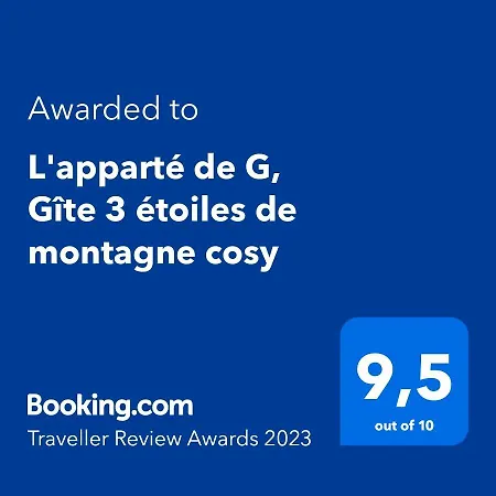 Appartamento L'apparté De G, 3 étoiles De Montagne Cosy